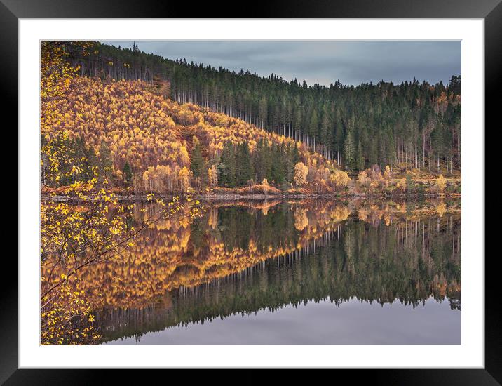 Loch Garry Reflections #3 Framed Mounted Print by Paul Andrews