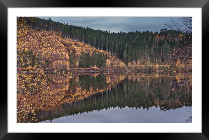 Loch Garry Reflections #4 Framed Mounted Print by Paul Andrews