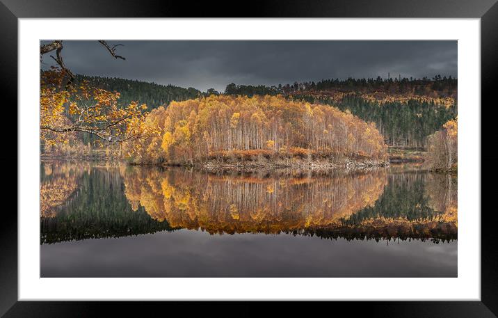 Loch Garry (Autumn Gold) Framed Mounted Print by Paul Andrews