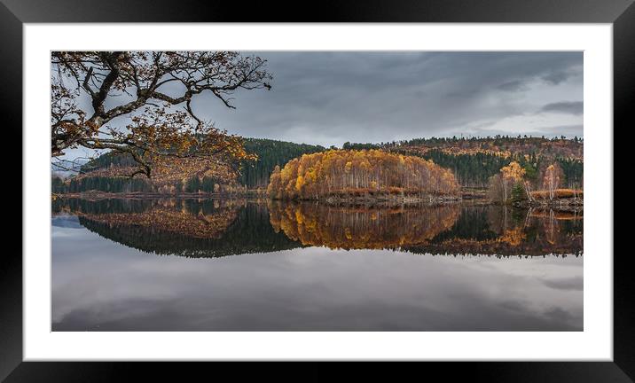 Loch Garry Gold 2 Framed Mounted Print by Paul Andrews