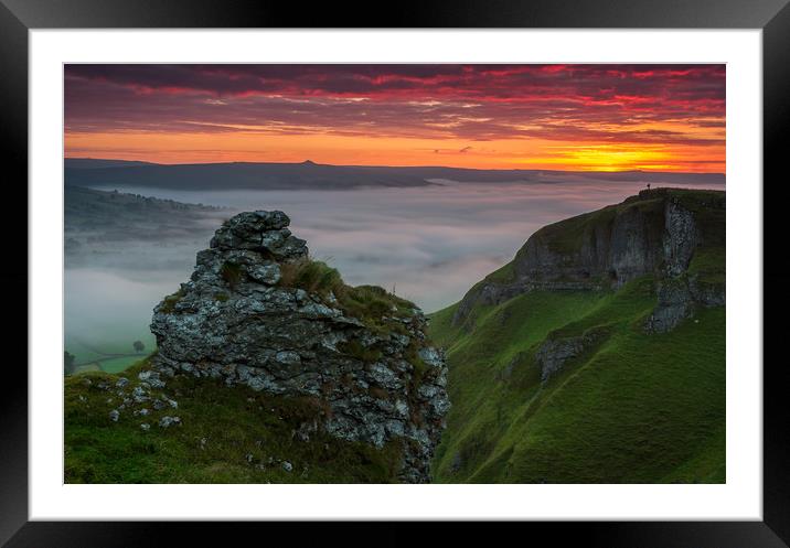 Winnats Pass Inversion Framed Mounted Print by Paul Andrews
