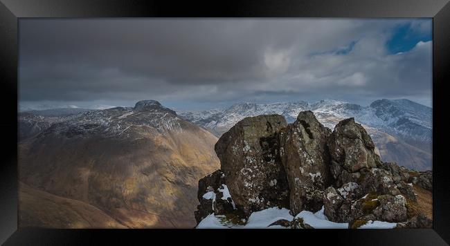 The Scafells Framed Print by Paul Andrews