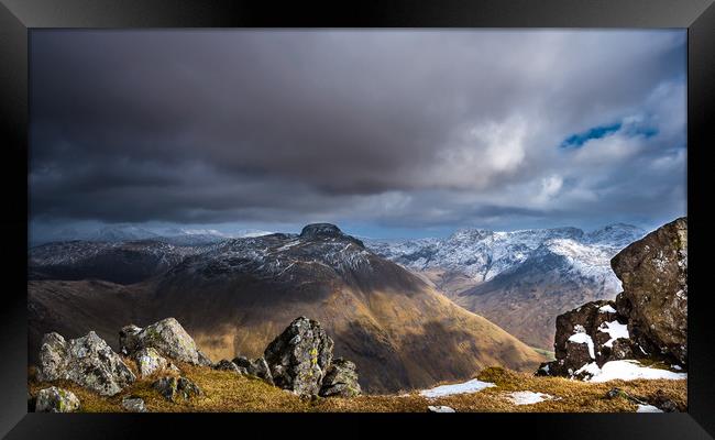 The Scafells 2 Framed Print by Paul Andrews