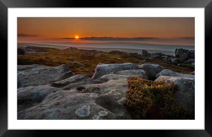 Barrow Stones Sunset Framed Mounted Print by Paul Andrews