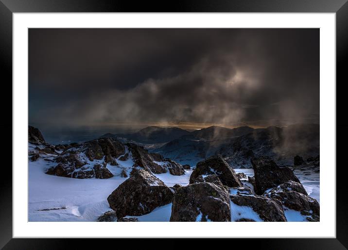 Bowfell to Coniston Framed Mounted Print by Paul Andrews