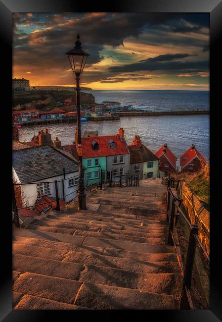 Whitby Harbour Framed Print by Paul Andrews