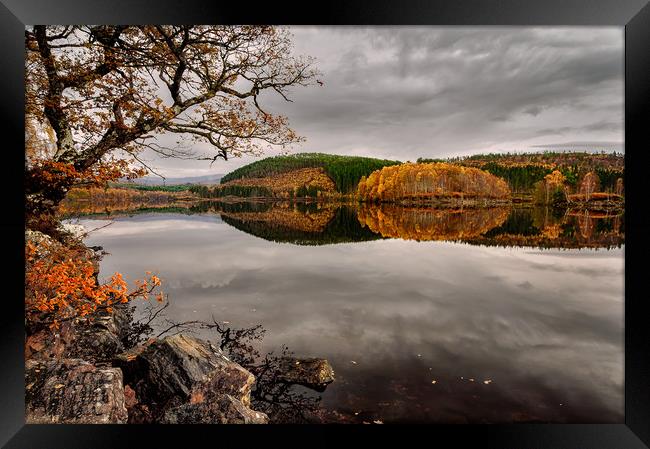 Loch Garry 'Reflections' Framed Print by Paul Andrews
