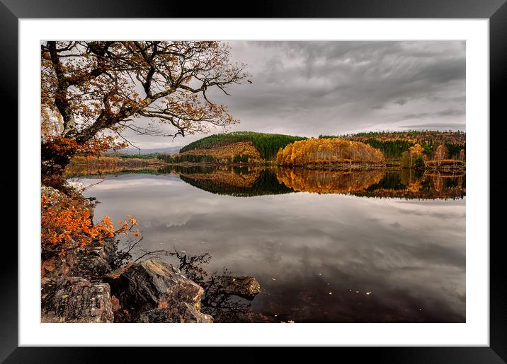 Loch Garry 'Reflections' Framed Mounted Print by Paul Andrews