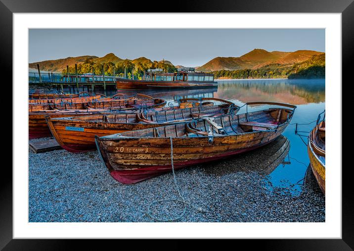 Derwent Boats Framed Mounted Print by Paul Andrews