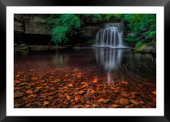 West Burton Falls #2 Framed Mounted Print by Paul Andrews