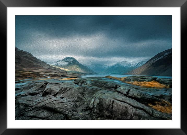Towards Wasdale Head Framed Mounted Print by Paul Andrews