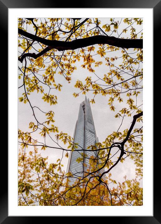 Looking for the Shard Framed Mounted Print by Paul Andrews