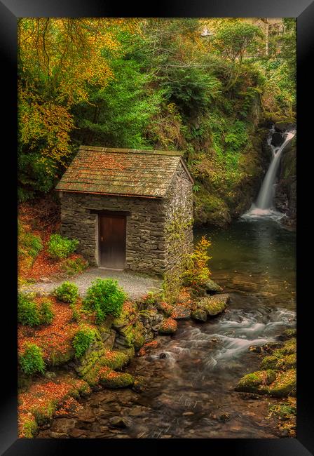 Autumn at Rydal Falls Framed Print by Paul Andrews