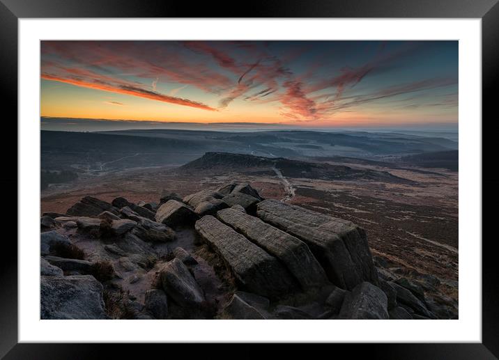 Higger Tor KitKat Stones #2 Framed Mounted Print by Paul Andrews