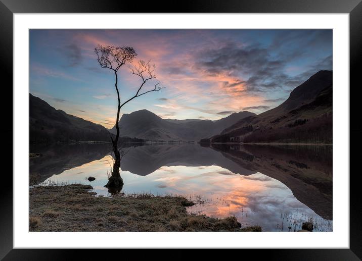 Buttermere Dawn Framed Mounted Print by Paul Andrews