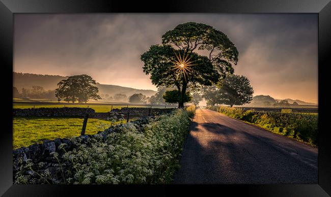 Road to Foolow Framed Print by Paul Andrews