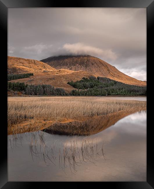 Beinn na Caillich Reflections Framed Print by Paul Andrews