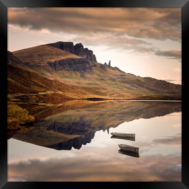 Loch Fada Reflections #2 Framed Print by Paul Andrews