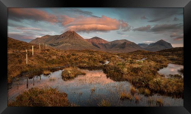 The Red Cuillin Framed Print by Paul Andrews