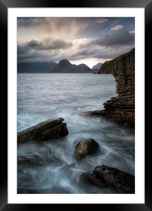 Elgol and the Black Cuillin Framed Mounted Print by Paul Andrews