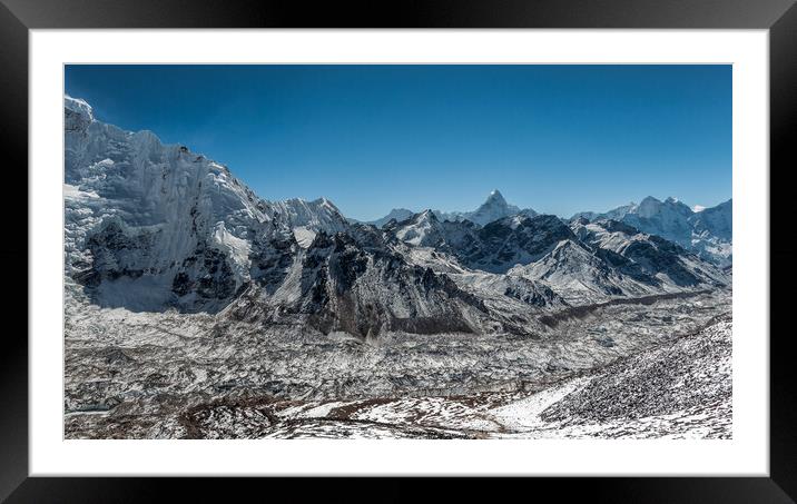 The Khumbu Glacier Framed Mounted Print by Paul Andrews