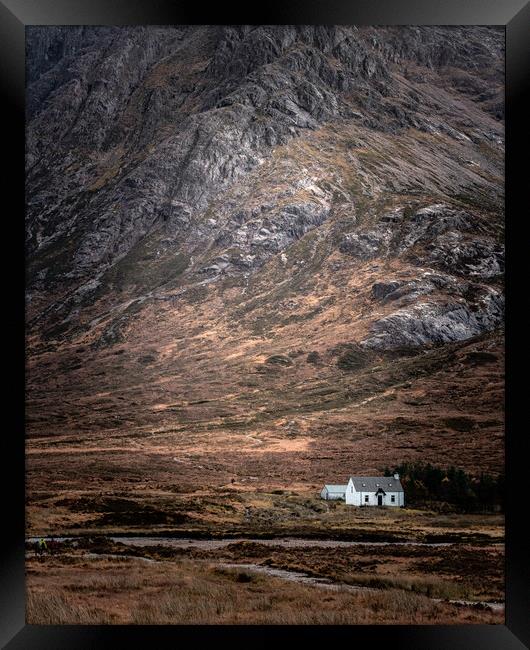 Lagangarbh Cottage Framed Print by Paul Andrews