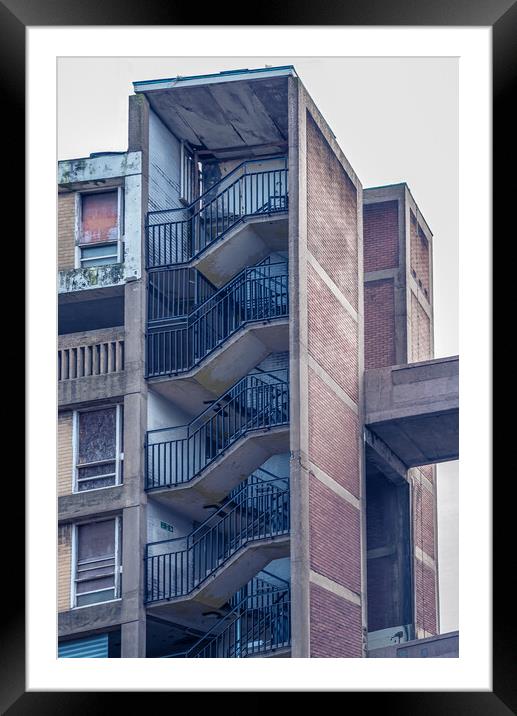 Park Hill Streets in the Sky #5 Framed Mounted Print by Paul Andrews