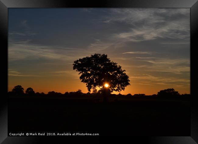 sunset over the vale of york Framed Print by Mark Reid