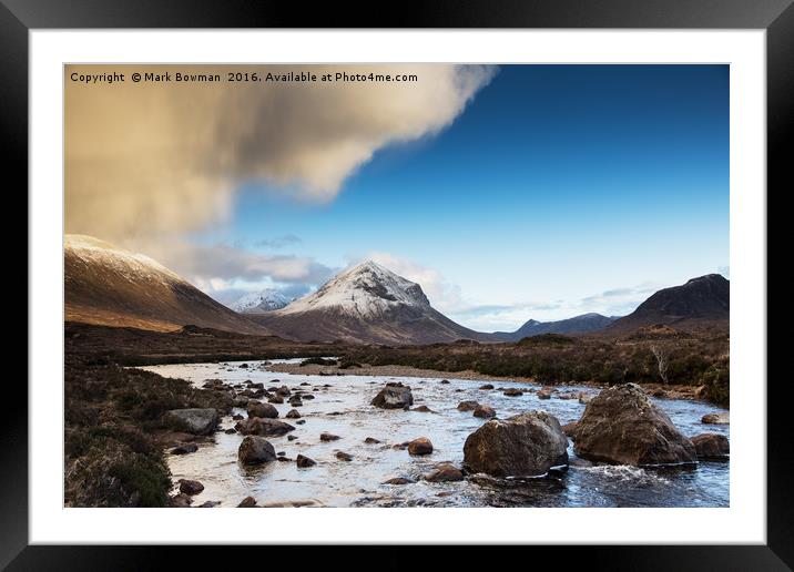 Sligachan Glen. Framed Mounted Print by Mark Bowman