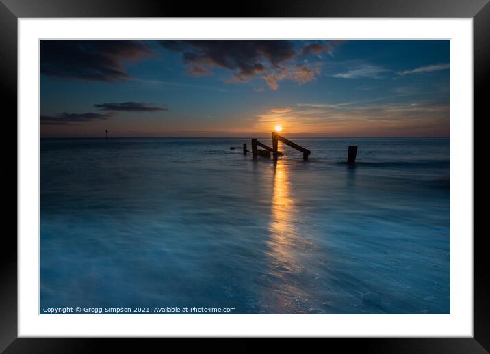 First light Framed Mounted Print by Gregg Simpson