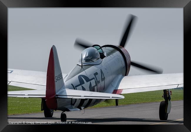 P47 Thunderbolt Framed Print by Gregg Simpson