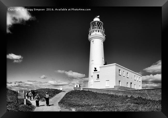 Flamborough Lighthouse Framed Print by Gregg Simpson