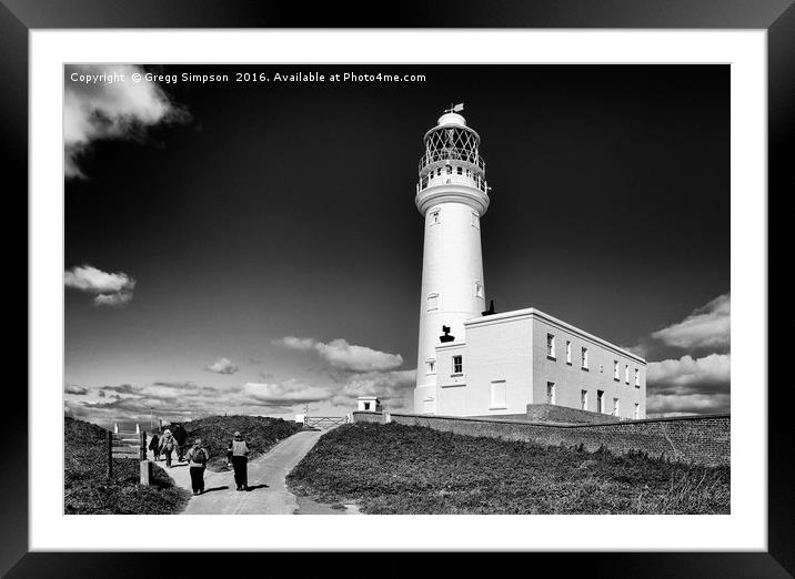 Flamborough Lighthouse Framed Mounted Print by Gregg Simpson