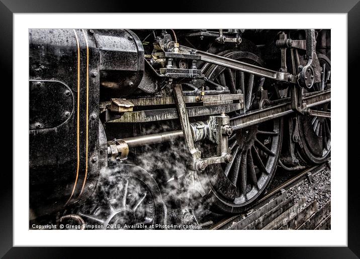 Steam & Grease Framed Mounted Print by Gregg Simpson