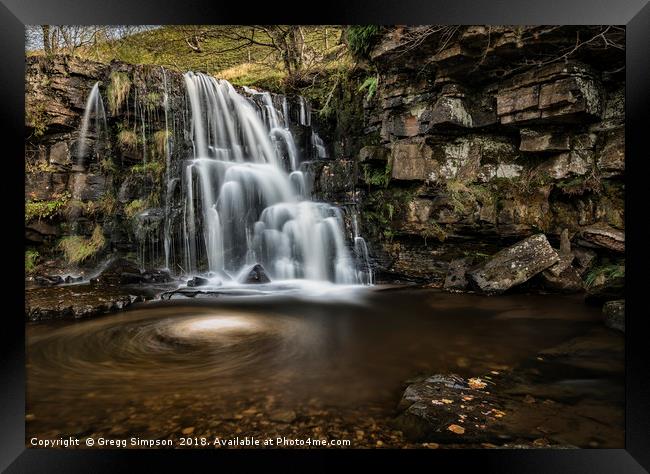 East Gill Force Framed Print by Gregg Simpson
