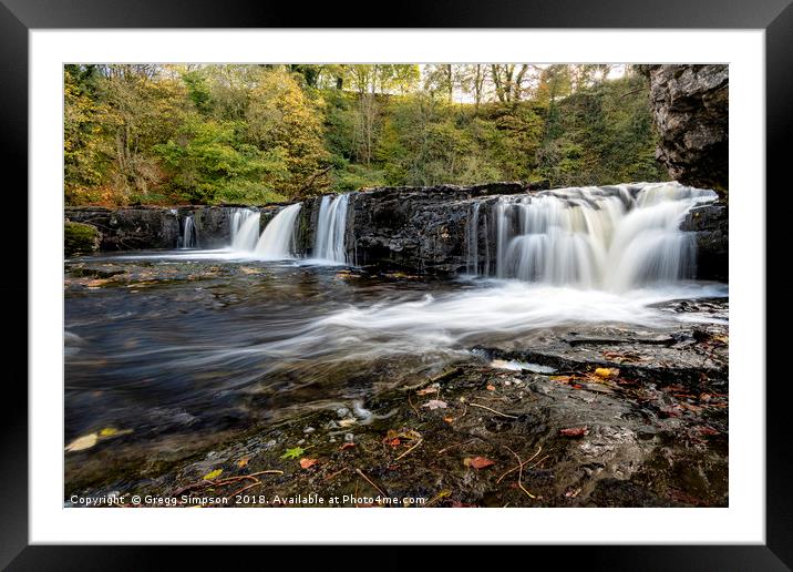 Upper Falls, Aysgarth Framed Mounted Print by Gregg Simpson