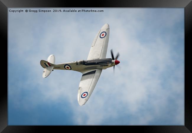 Supermarine Spitfire PR Mk.XIX Framed Print by Gregg Simpson