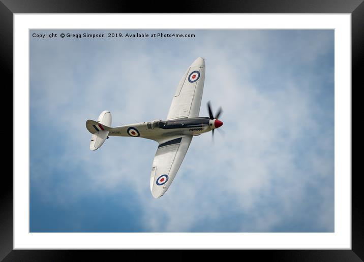 Supermarine Spitfire PR Mk.XIX Framed Mounted Print by Gregg Simpson