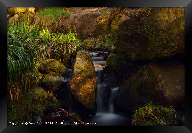 Padley Gorge, Derbyshire Framed Print by John Gent