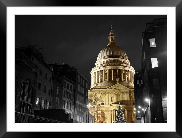 St Pauls Cathedral Framed Mounted Print by Phil Dutton