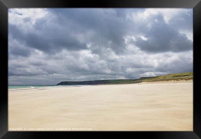 Stunning Traigh Mhor, Tolsta, Isle of Lewis Framed Print by Kasia Design