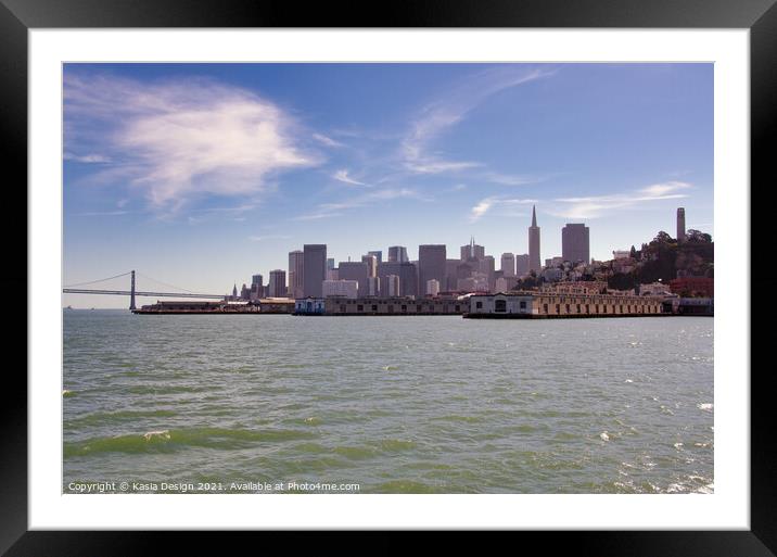San Francisco from the Bay Framed Mounted Print by Kasia Design