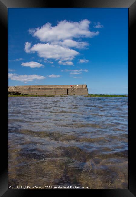 St Andrews Harbour Wall Framed Print by Kasia Design