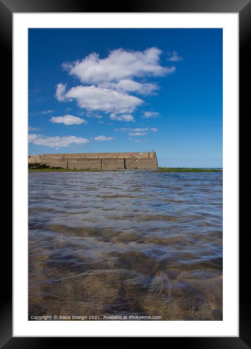 St Andrews Harbour Wall Framed Mounted Print by Kasia Design