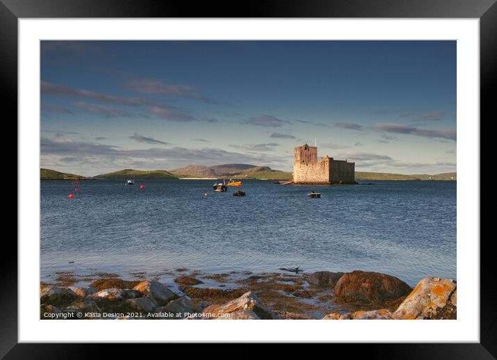 Kisimul Castle, Castlebay, Barra, Outer Hebrides Framed Mounted Print by Kasia Design