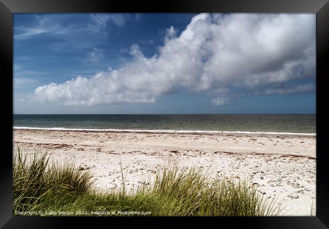 Askernish Beach, South Uist, Outer Hebrides Framed Print by Kasia Design