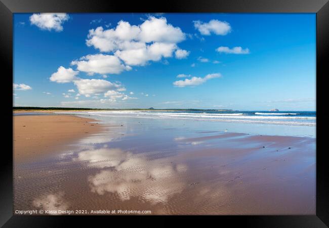 Belhaven Beach, Dunbar, East Lothian Framed Print by Kasia Design