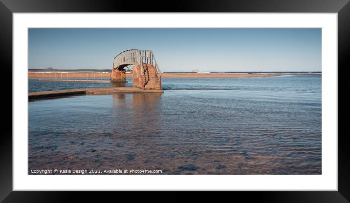 The Bridge To Nowhere, Belhaven Beach Framed Mounted Print by Kasia Design