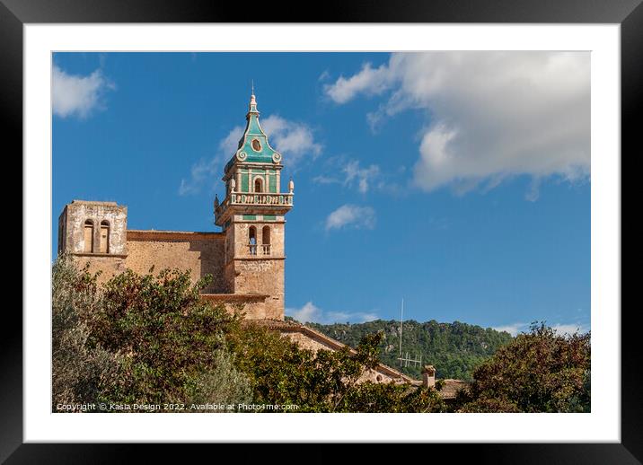 The Royal Charterhouse, Valldemossa, Mallorca Framed Mounted Print by Kasia Design