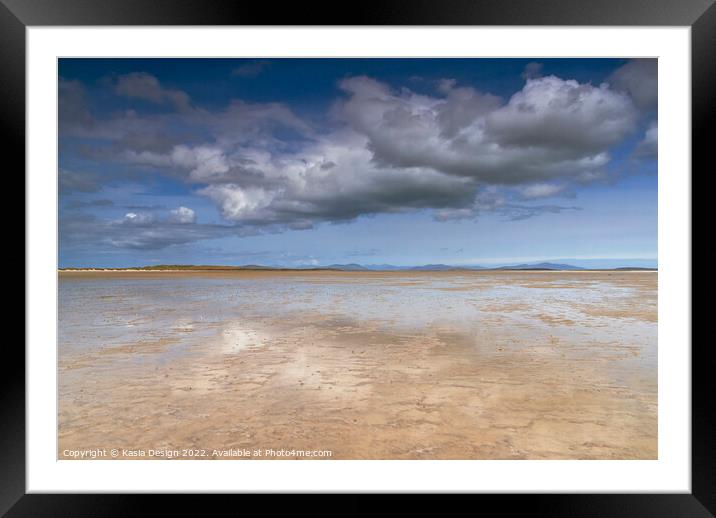East Beach, Grenitote, North Uist, Outer Hebrides Framed Mounted Print by Kasia Design